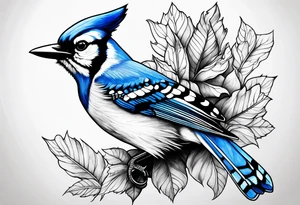 blue jay tattoo idea