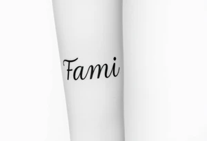 Family  word tattoo idea