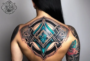 shield knot shoulder tattoo tattoo idea
