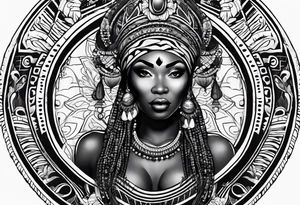 Mami wata african tattoo idea