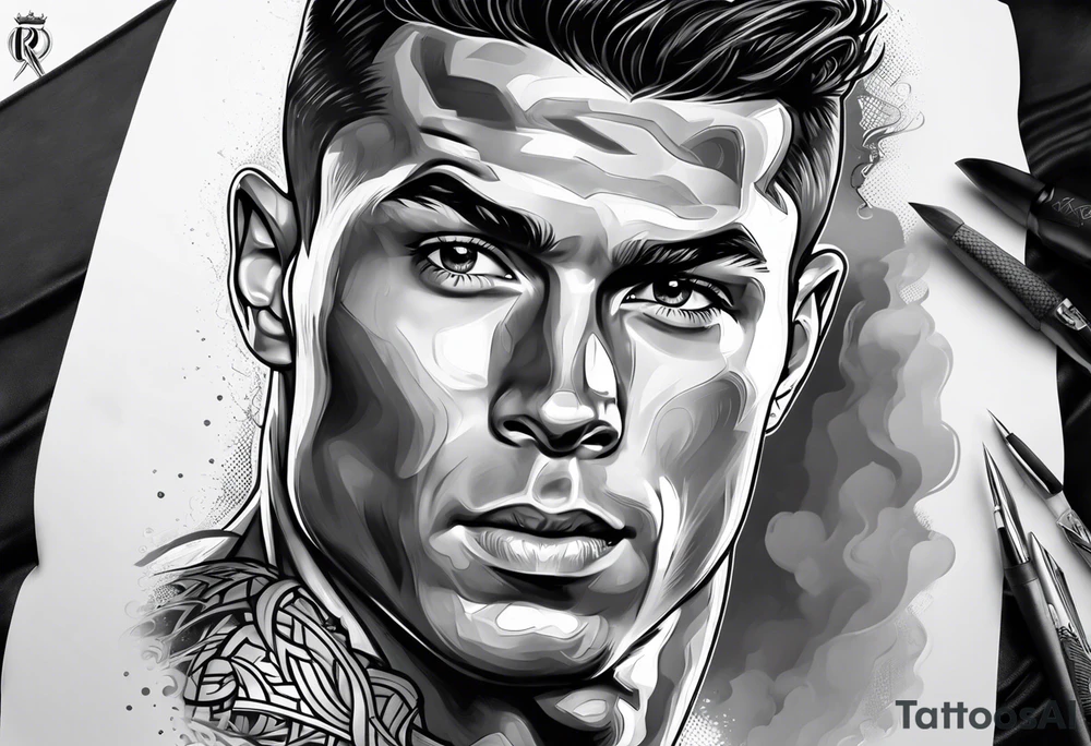 cristiano ronaldo tattoo idea