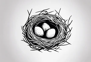 BIRD NEST tattoo idea