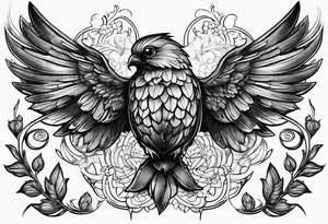 acorn, wings tattoo idea