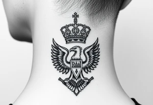 St. George 
Russian imperial crown above the eagle
Crossed swords or a Russian sabre
The Kremlin or St. Basil's Cathedral scene tattoo idea
