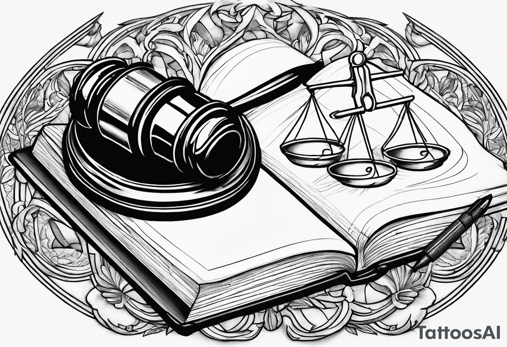 Litigation funding access for justice tattoo idea