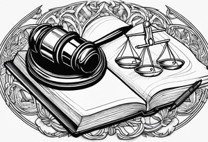 Litigation funding access for justice tattoo idea