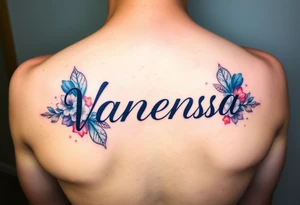 Name Vanessa tattoo idea