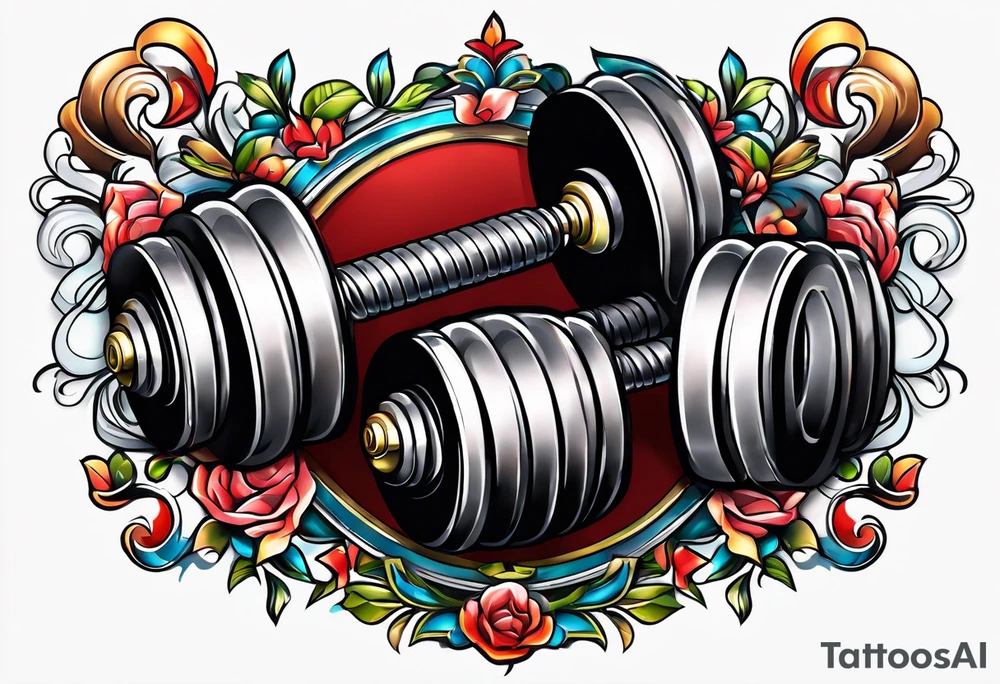 Dumbell tattoo idea