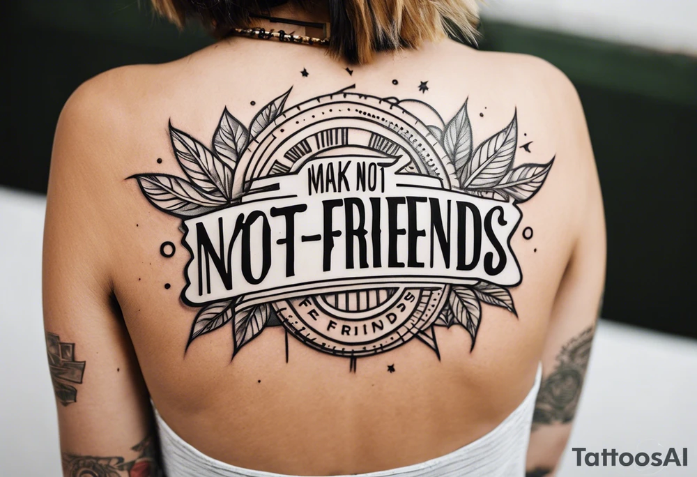 make money not friends tattoo idea