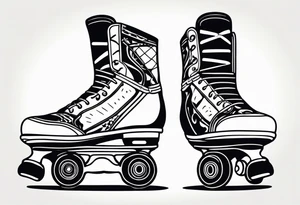 roller skating tattoo idea