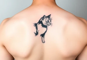 black cat tattoo idea