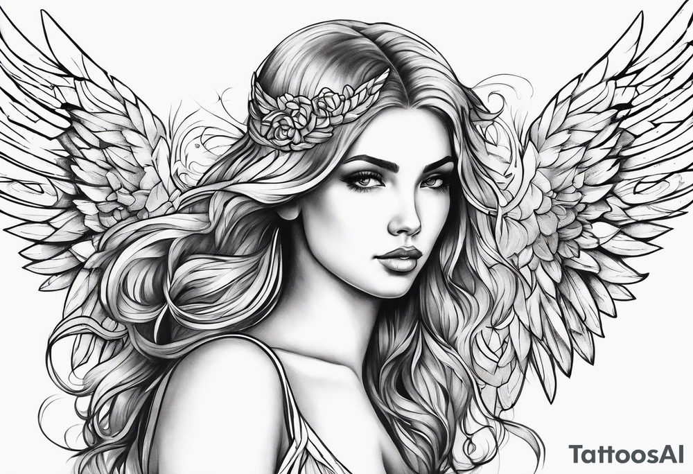 Angel tattoo idea