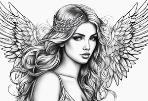 Angel tattoo idea