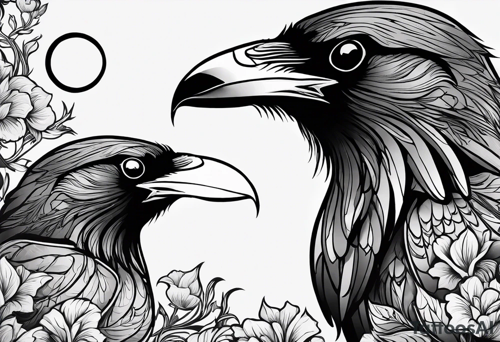 addiction recovery ravens tattoo idea