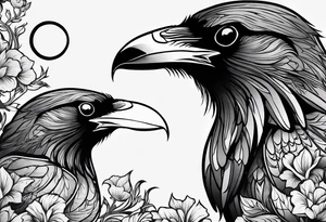 addiction recovery ravens tattoo idea