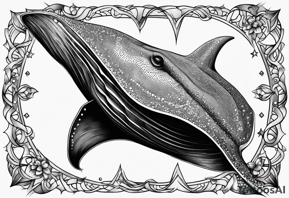Stingray with stars tattoo idea