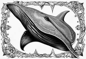 Stingray with stars tattoo idea