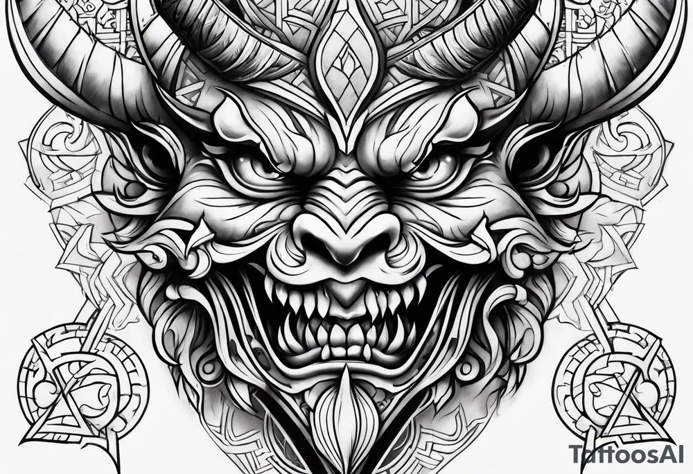devil tattoo chicano tattoo idea