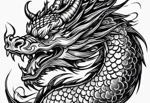 Chinese dragon tattoo idea