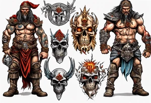 pagan warlord tattoo idea