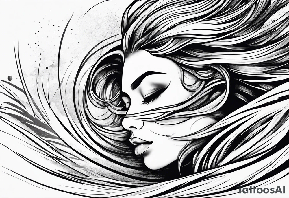 Sand blowing in the wind tattoo idea