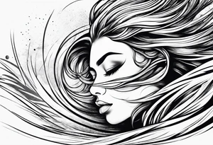 Sand blowing in the wind tattoo idea