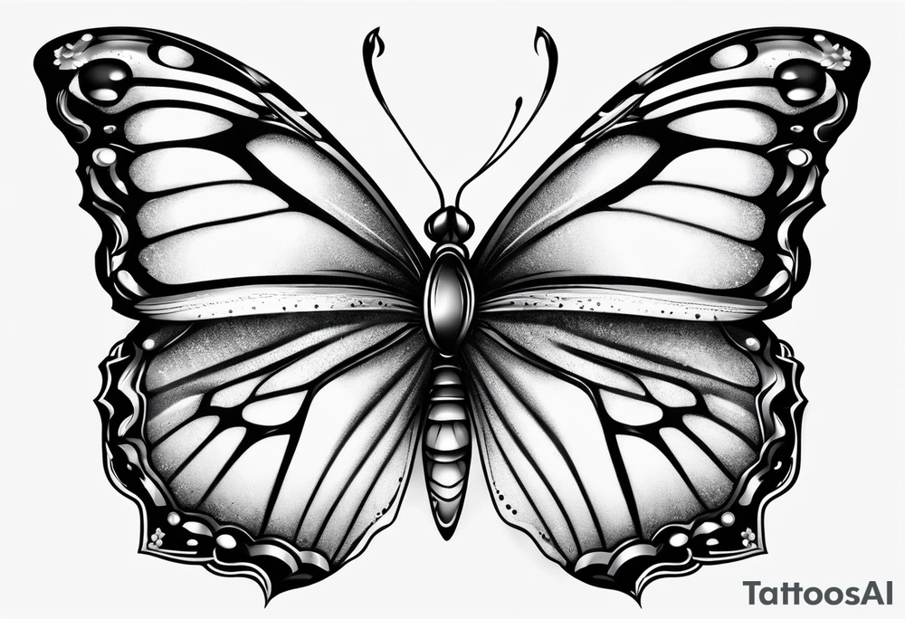 buck tick  butterfly tattoo idea