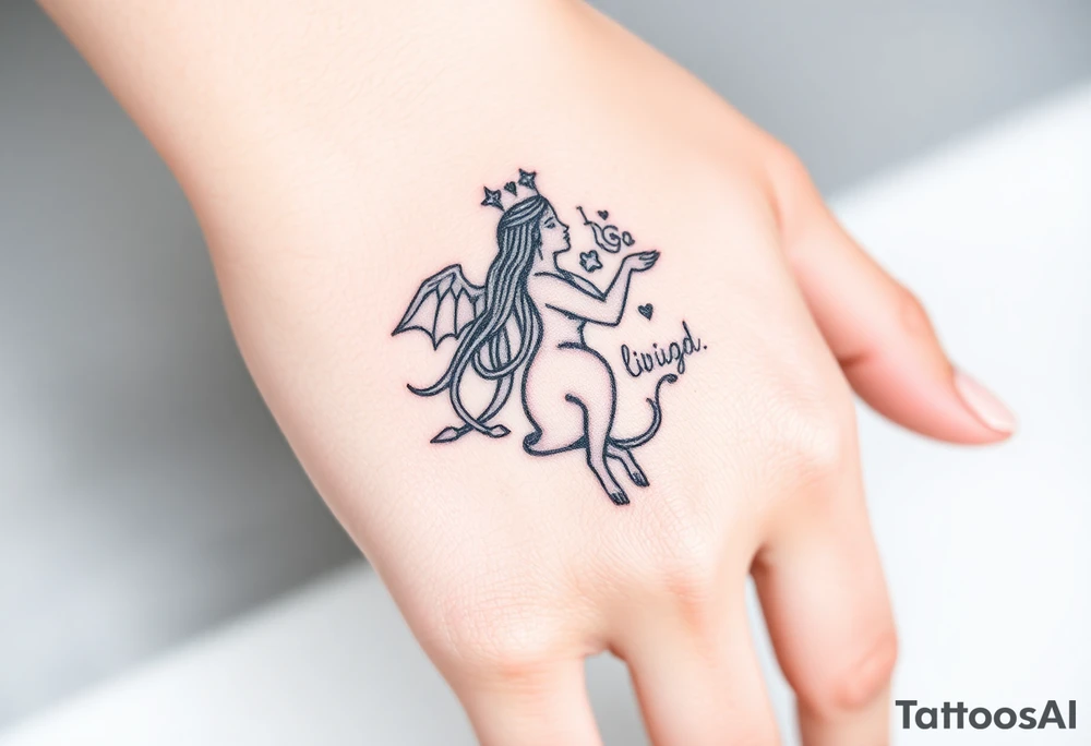Virgo in love with Leo tattoo idea