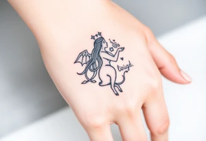 Virgo in love with Leo tattoo idea