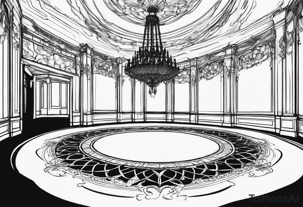 bleeding on the ballroom floor tattoo idea