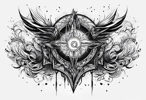 lightning like veins tattoo idea
