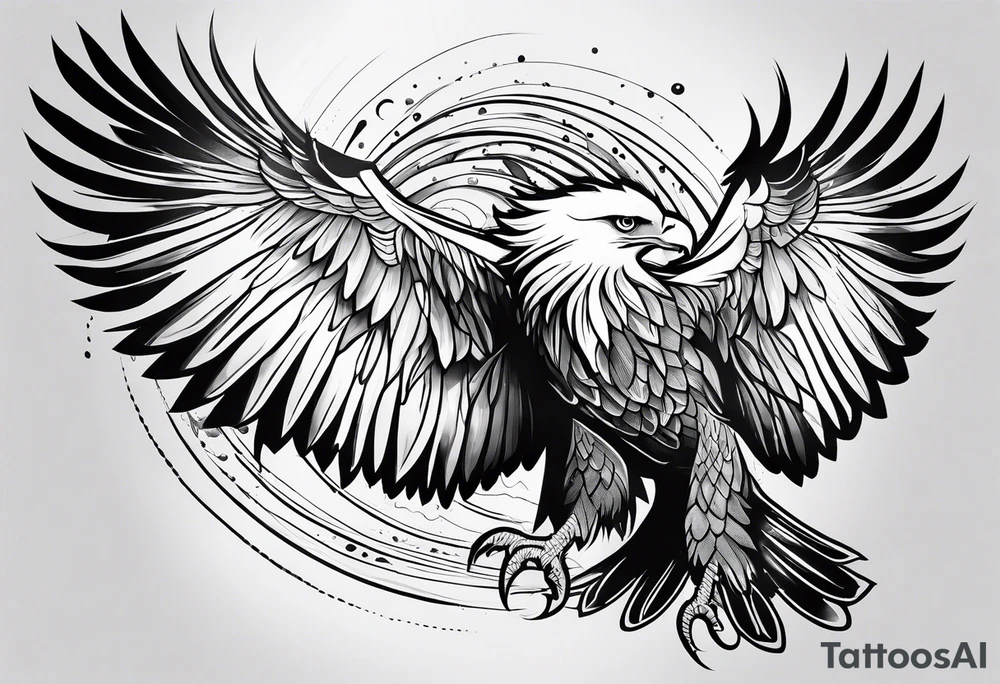 fish eagle tattoo idea