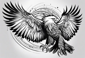 fish eagle tattoo idea