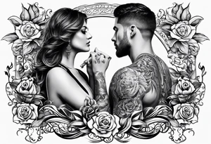 chest tattoo : 
mom and son tattoo idea