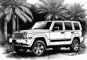Jeep commander tattoo idea