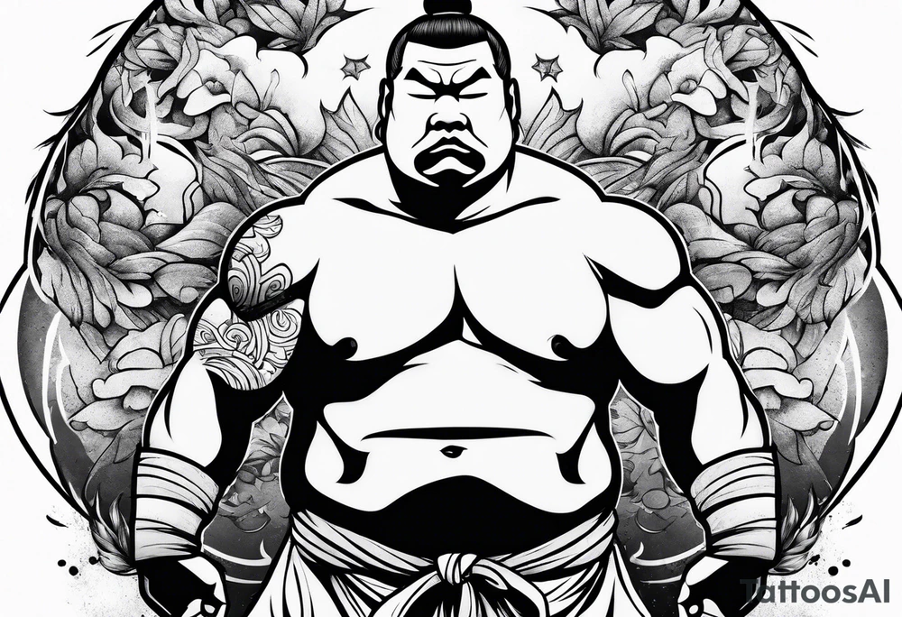 sumo wrestler tattoo idea