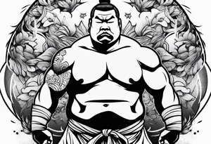 sumo wrestler tattoo idea