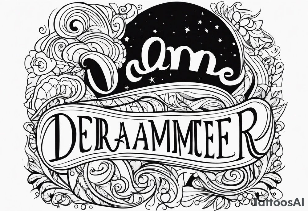 DREAMER tattoo idea
