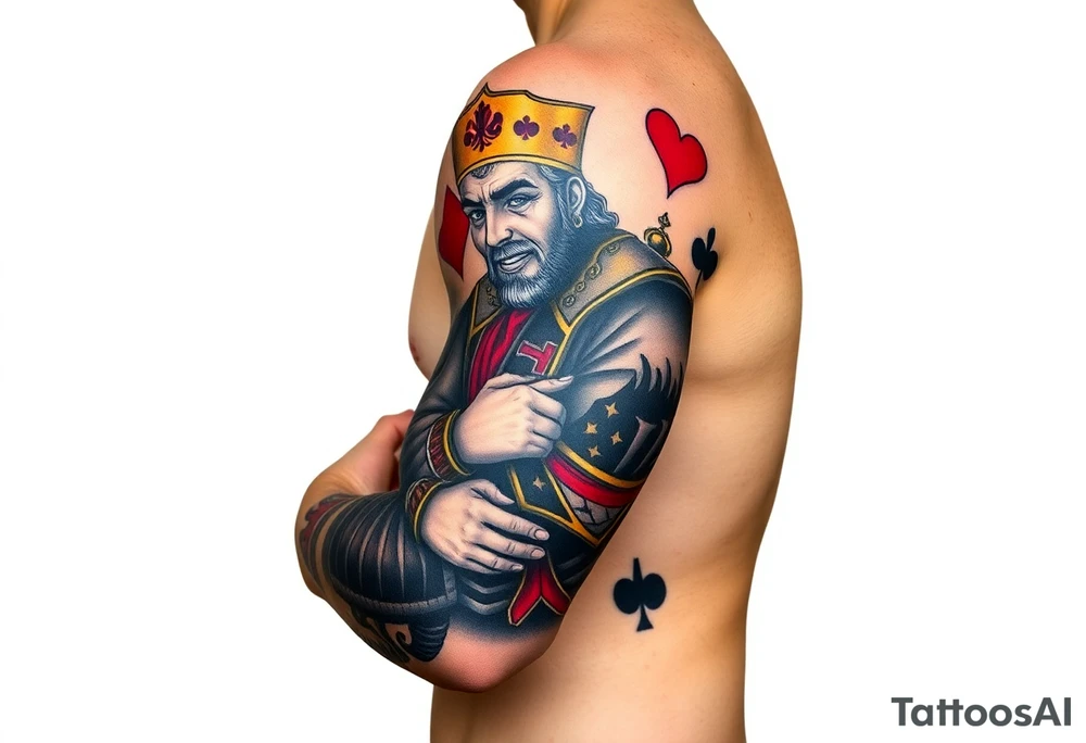 poker
king of hearts tattoo idea