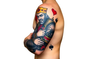 poker
king of hearts tattoo idea