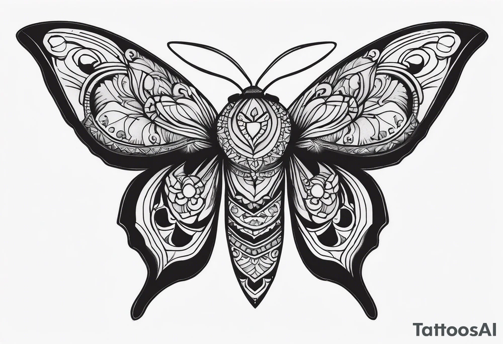 Moth tattoo idea