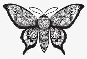 Moth tattoo idea