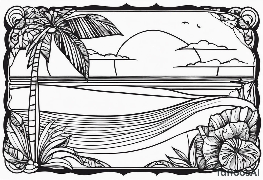 beach tattoo idea