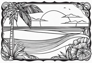 beach tattoo idea