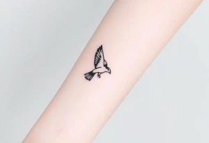 Nighthawk bird tattoo idea