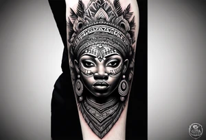 African forearm tattoo idea