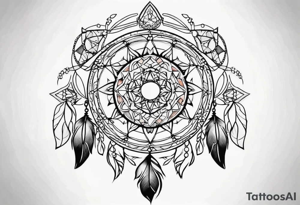 Dreamcatcher tattoo idea