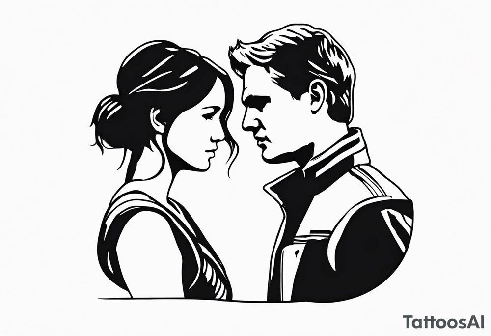 katniss everdeen and peeta mellark tattoo idea