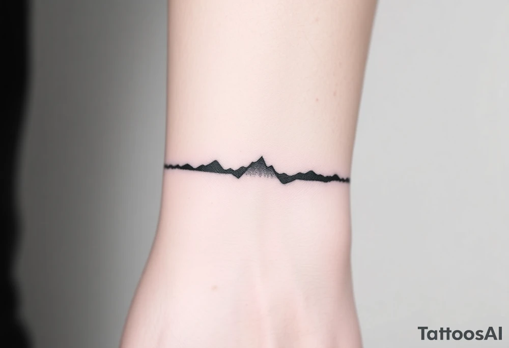 Silhouette arband tattoo idea