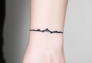Silhouette arband tattoo idea